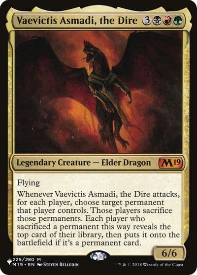 Vaevictis Asmadi the Dire The List Reprints Magic card