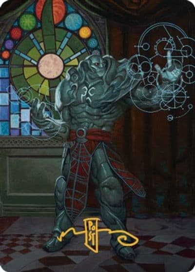 Karn Living Legacy Art Card 2 81 Gold Stamped Signature Art Series: Dominaria United Magic card
