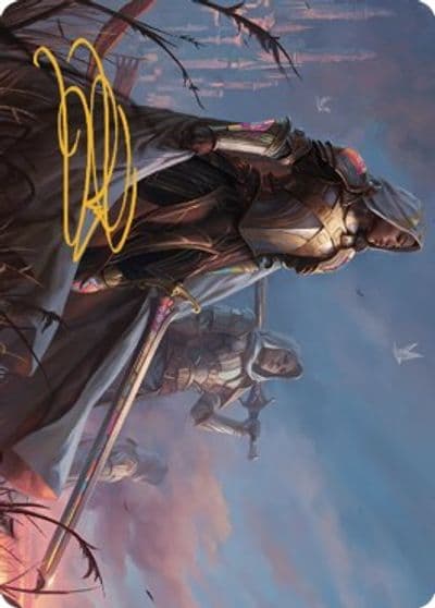 Danitha Benalias Hope Art Card Gold Stamped Signature Art Series: Dominaria United Magic card