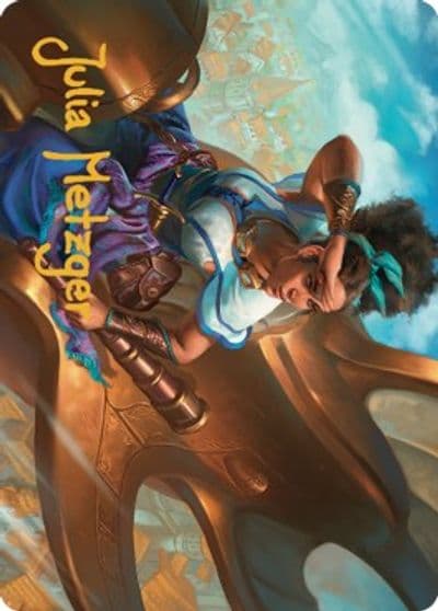 Talas Lookout Art Card Gold Stamped Signature Art Series: Dominaria United Magic card