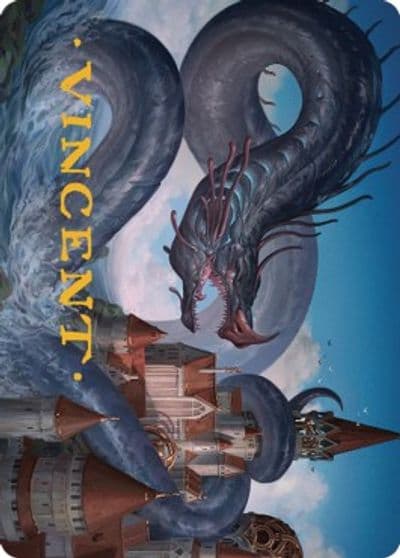 Tolarian Terror Art Card Gold Stamped Signature Art Series: Dominaria United Magic card