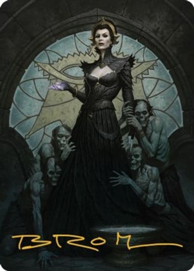 Liliana of the Veil Art Card Gold Stamped Signature Art Series: Dominaria United Magic card