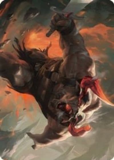 Furious Bellow Art Card Art Series: Dominaria United Magic card