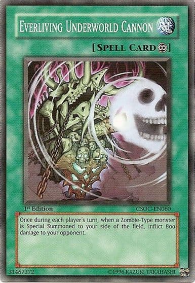 Everliving Underworld Cannon Crossroads of Chaos Yu-Gi-Oh! card