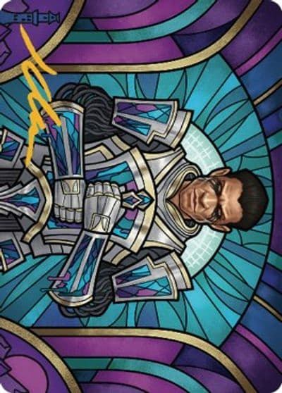 Aron Benalias Ruin Art Card Gold Stamped Signature Art Series: Dominaria United Magic card