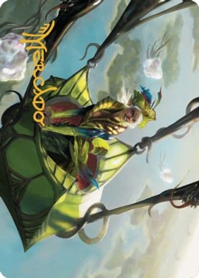 Nael Avizoa Aeronaut Art Card Gold Stamped Signature Art Series: Dominaria United Magic card