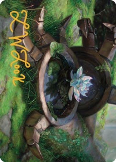 Timeless Lotus Art Card Gold Stamped Signature Art Series: Dominaria United Magic card