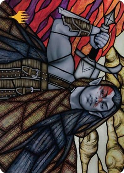 Radha Coalition Warlord Art Card Gold Stamped Signature Art Series: Dominaria United Magic card