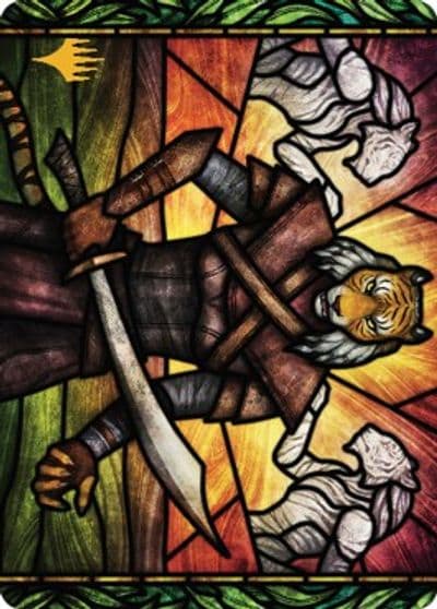 Zar Ojanen Scion of Efrava Art Card Gold Stamped Signature Art Series: Dominaria United Magic card