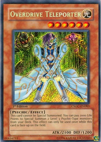 Overdrive Teleporter Crossroads of Chaos Yu-Gi-Oh! card