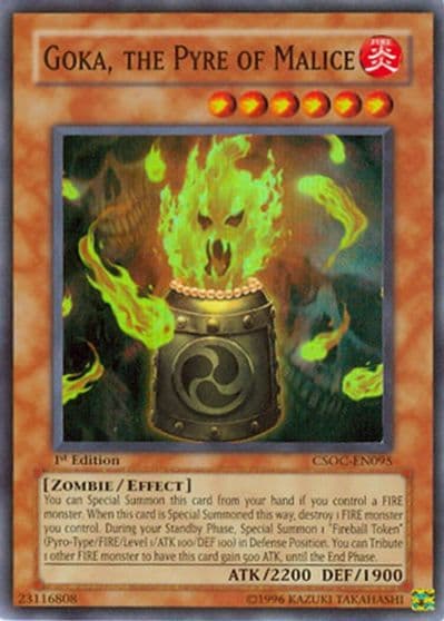 Goka the Pyre of Malice Crossroads of Chaos Yu-Gi-Oh! card