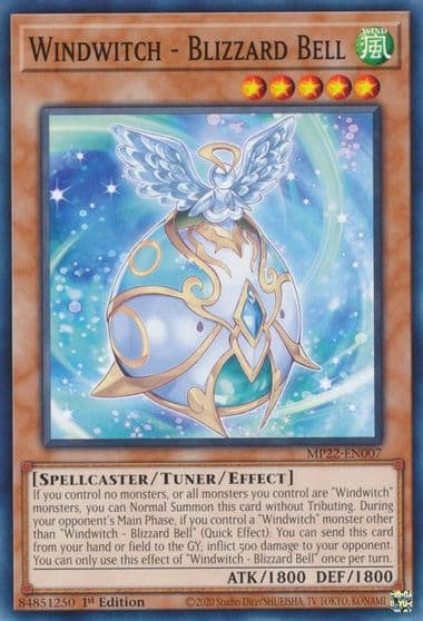 Windwitch Blizzard Bell 2022 Tin of the Pharaoh's Gods Yu-Gi-Oh! card