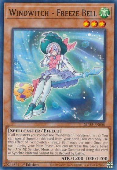 Windwitch Freeze Bell 2022 Tin of the Pharaoh's Gods Yu-Gi-Oh! card