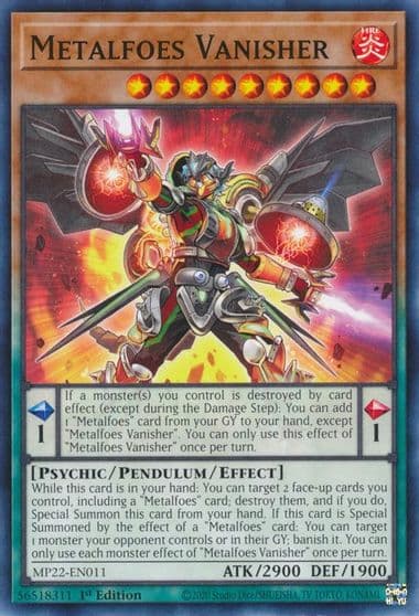 Metalfoes Vanisher 2022 Tin of the Pharaoh's Gods Yu-Gi-Oh! card
