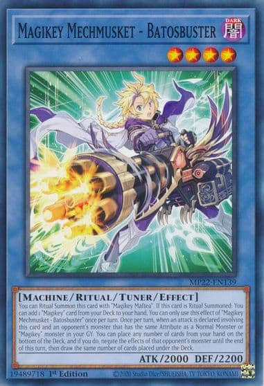 Magikey Mechmusket Batosbuster 2022 Tin of the Pharaoh's Gods Yu-Gi-Oh! card