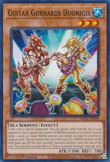 Guitar Gurnards Duonigis 2022 Tin of the Pharaoh's Gods Yu-Gi-Oh! card