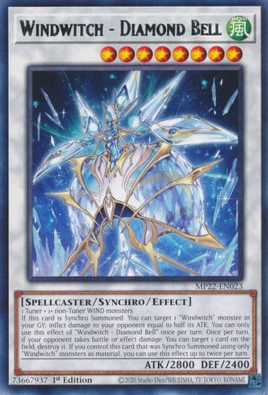 Windwitch Diamond Bell 2022 Tin of the Pharaoh's Gods Yu-Gi-Oh! card