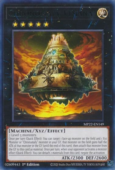 Chronomaly Vimana 2022 Tin of the Pharaoh's Gods Yu-Gi-Oh! card