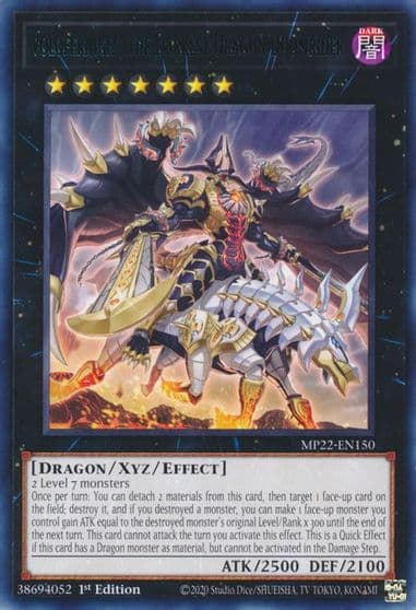 Voloferniges the Darkest Dragon Doomrider 2022 Tin of the Pharaoh's Gods Yu-Gi-Oh! card