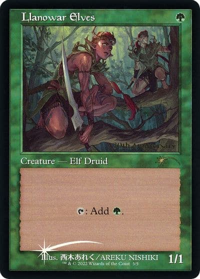 Llanowar Elves Retro Frame 30th Anniversary Promos Magic card