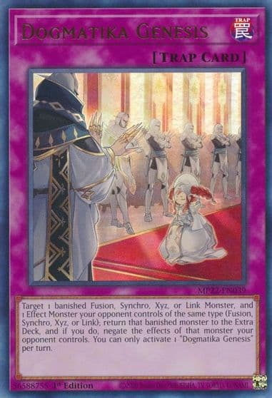 Dogmatika Genesis 2022 Tin of the Pharaoh's Gods Yu-Gi-Oh! card