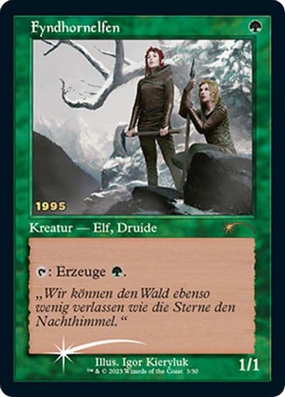 Fyndhorn Elves DE Exclusive 30th Anniversary Promos Magic card