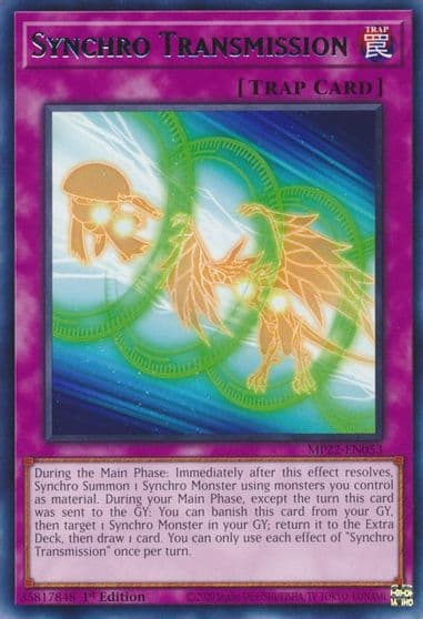 Synchro Transmission 2022 Tin of the Pharaoh's Gods Yu-Gi-Oh! card