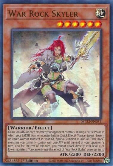War Rock Skyler 2022 Tin of the Pharaoh's Gods Yu-Gi-Oh! card