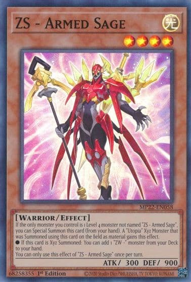 ZS Armed Sage 2022 Tin of the Pharaoh's Gods Yu-Gi-Oh! card