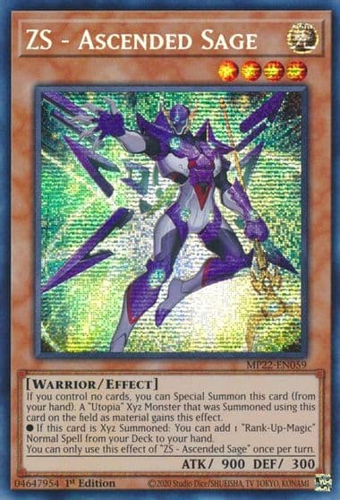 ZS Ascended Sage 2022 Tin of the Pharaoh's Gods Yu-Gi-Oh! card