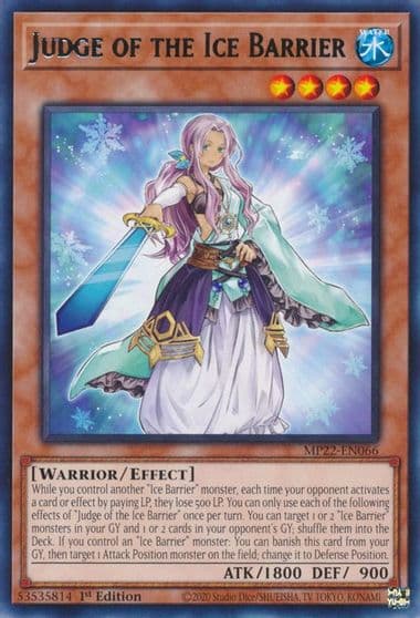 Judge of the Ice Barrier 2022 Tin of the Pharaoh's Gods Yu-Gi-Oh! card