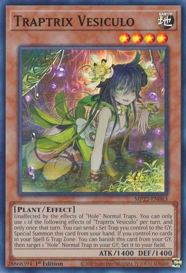 Traptrix Vesiculo 2022 Tin of the Pharaoh's Gods Yu-Gi-Oh! card