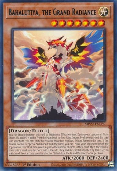 Bahalutiya the Grand Radiance 2022 Tin of the Pharaoh's Gods Yu-Gi-Oh! card