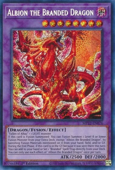 Albion the Branded Dragon 2022 Tin of the Pharaoh's Gods Yu-Gi-Oh! card
