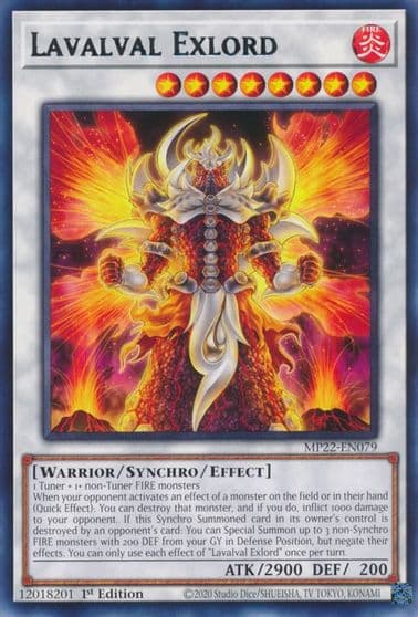 Lavalval Exlord 2022 Tin of the Pharaoh's Gods Yu-Gi-Oh! card