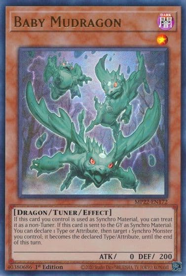 Baby Mudragon 2022 Tin of the Pharaoh's Gods Yu-Gi-Oh! card