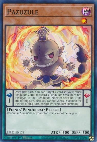 Pazuzule 2022 Tin of the Pharaoh's Gods Yu-Gi-Oh! card