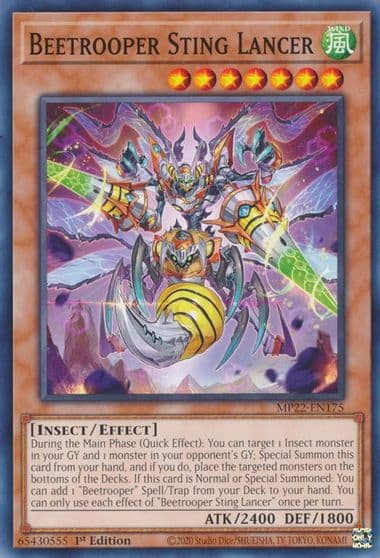 Beetrooper Sting Lancer 2022 Tin of the Pharaoh's Gods Yu-Gi-Oh! card