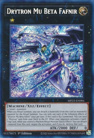 Drytron Mu Beta Fafnir 2022 Tin of the Pharaoh's Gods Yu-Gi-Oh! card
