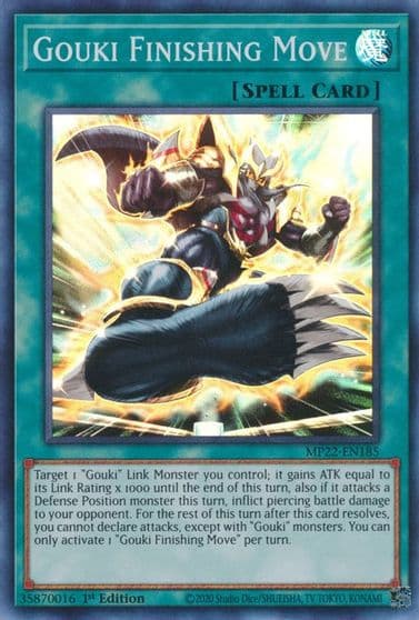 Gouki Finishing Move 2022 Tin of the Pharaoh's Gods Yu-Gi-Oh! card