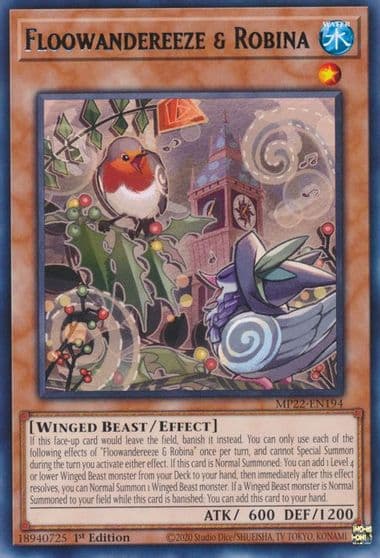 Floowandereeze and Robina 2022 Tin of the Pharaoh's Gods Yu-Gi-Oh! card