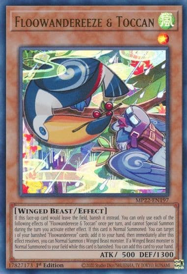 Floowandereeze and Toccan 2022 Tin of the Pharaoh's Gods Yu-Gi-Oh! card