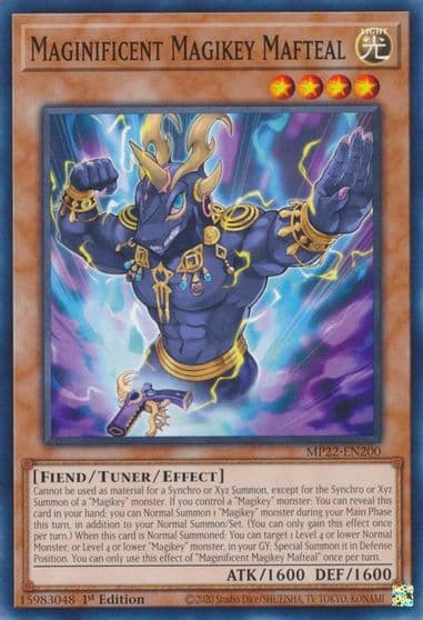 Maginificent Magikey Mafteal 2022 Tin of the Pharaoh's Gods Yu-Gi-Oh! card