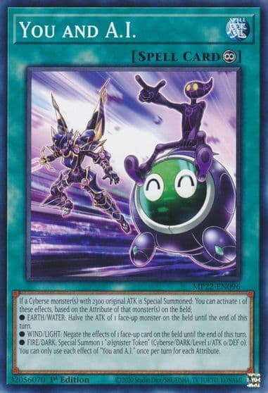 You and AI 2022 Tin of the Pharaoh's Gods Yu-Gi-Oh! card