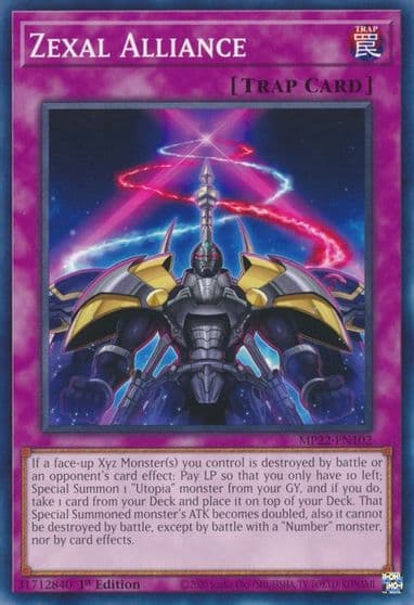 Zexal Alliance 2022 Tin of the Pharaoh's Gods Yu-Gi-Oh! card