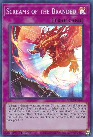 Screams of the Branded 2022 Tin of the Pharaoh's Gods Yu-Gi-Oh! card