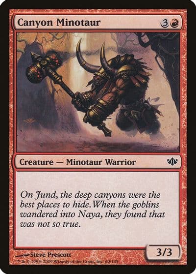 Canyon Minotaur Conflux Magic card