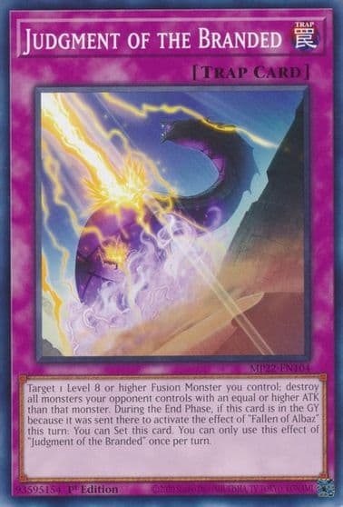Judgment of the Branded 2022 Tin of the Pharaoh's Gods Yu-Gi-Oh! card