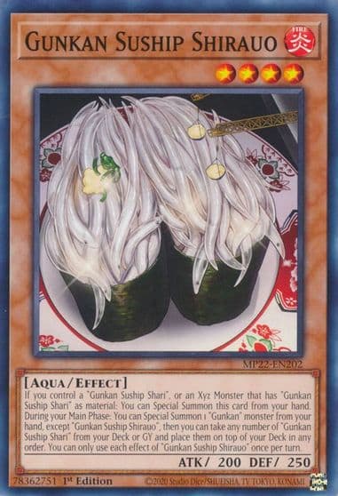 Gunkan Suship Shirauo 2022 Tin of the Pharaoh's Gods Yu-Gi-Oh! card