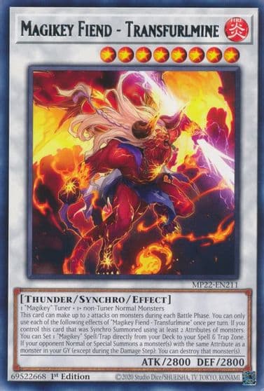 Magikey Fiend Transfurlmine 2022 Tin of the Pharaoh's Gods Yu-Gi-Oh! card